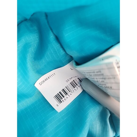 DC Shoes Snowboarding Varsity Jacket Womens L 10K Waterproof Winter Teal/Blue - Picture 12 of 16